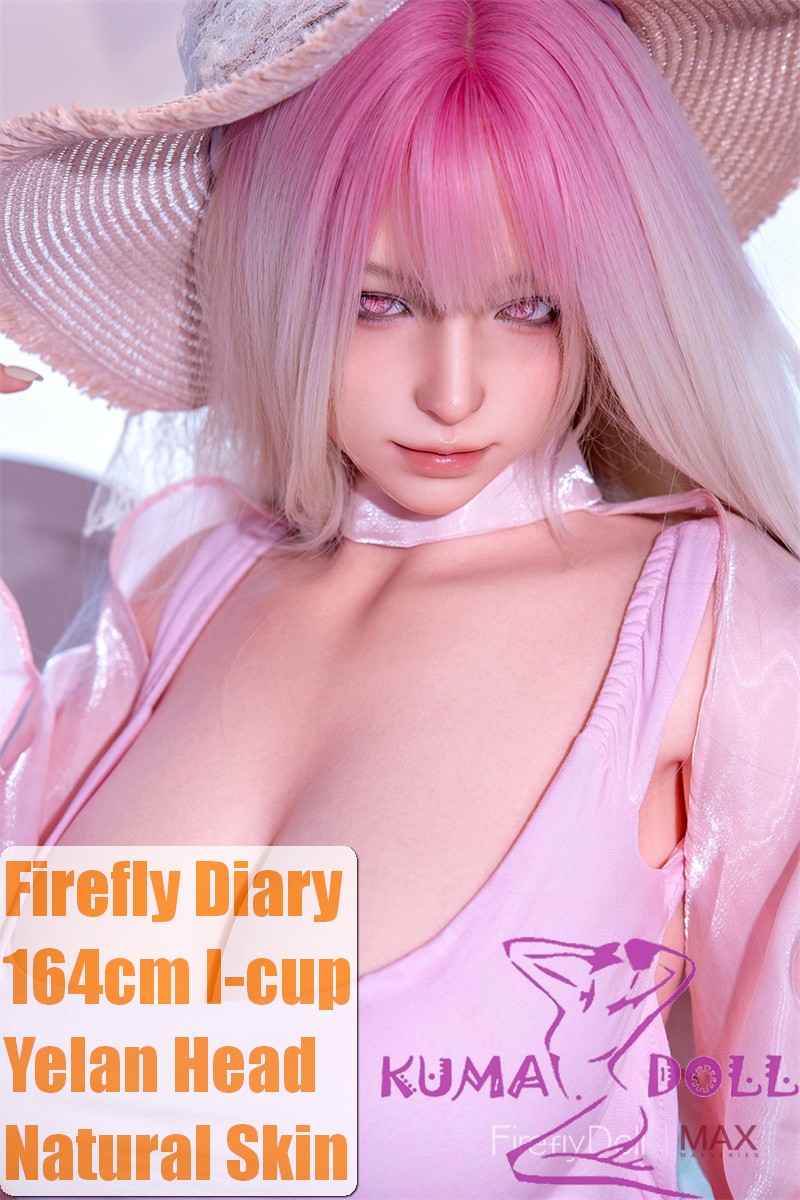 Firefly Diary 164cm I-cup Yelan Head Full Silicone Sex Doll With Body Make-up in Pink Dress