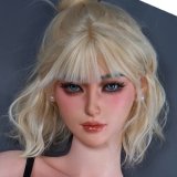 Real Lady Full Silicone Sex Doll 159cm H-cup Natural Skin R7 Shizuka Head Red Lingerie