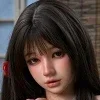Real Lady Full Silicone Sex Doll 159cm H-cup Natural Skin R18 Emilia Head Red Sweater