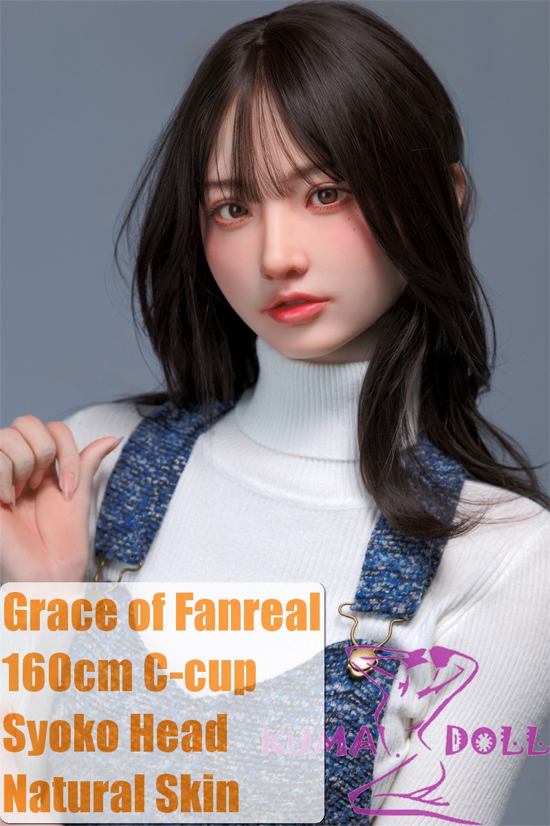 GRACE OF FANREAL Full Silicone Sex Doll 160cm C-cup Syoko Head Actress Makeup
