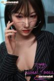 Rainstorm doll 170cm B-cup Masami Head Seamless Body Full Silicone Doll in Black Shirt