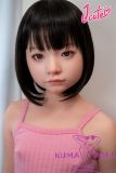 J-cute Doll 128cm A-cup AGB38 Head Sex Doll Full Silicone Material in Pink Dress