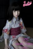 J-cute Doll 128cm A-cup AGB35 Head Sex Doll Full Silicone Material in Japanese yukata