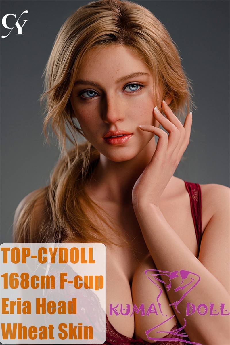 TOP-CYDOLL 168cm F-Cup Eria Head Full Silicone Doll Red Lingerie