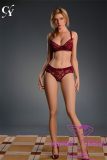 TOP-CYDOLL 168cm F-Cup Eria Head Full Silicone Doll Red Lingerie