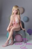 Jiusheng Doll Full Silicone Sex Doll 110cm E-cup Loxi Head Silm Body in Pink Swimsuit