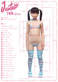 J-cute Doll 【body Only】 TPE Material Love Doll 149cm/4ft9 A-cup TPE