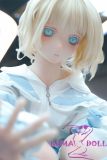 Kiradols 150cm A-cup KH003-A Tsumugi Head Full Silicone Doll Anime Doll Blue White Outfit