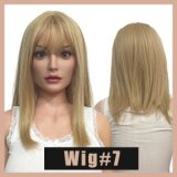 Rainstorm doll 145cm AA-cup Cat No.2 Ayako Head Seamless Body Full Silicone Doll in Blue Hair