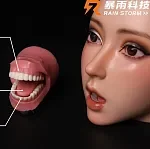 Rainstorm doll 145cm AA-cup Cat No.2 Ayako Head Seamless Body Full Silicone Doll in Student uniform
