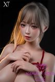XTDOLL 153cm I-cup Mina Head Full Silicone Doll Real Love Doll in Red Lingerie