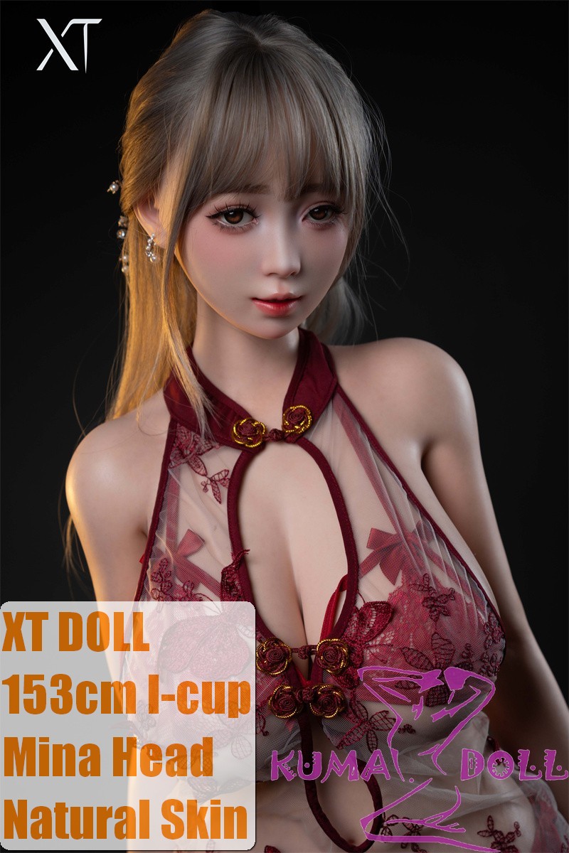 XTDOLL 153cm I-cup Mina Head Full Silicone Doll Real Love Doll in Red Lingerie