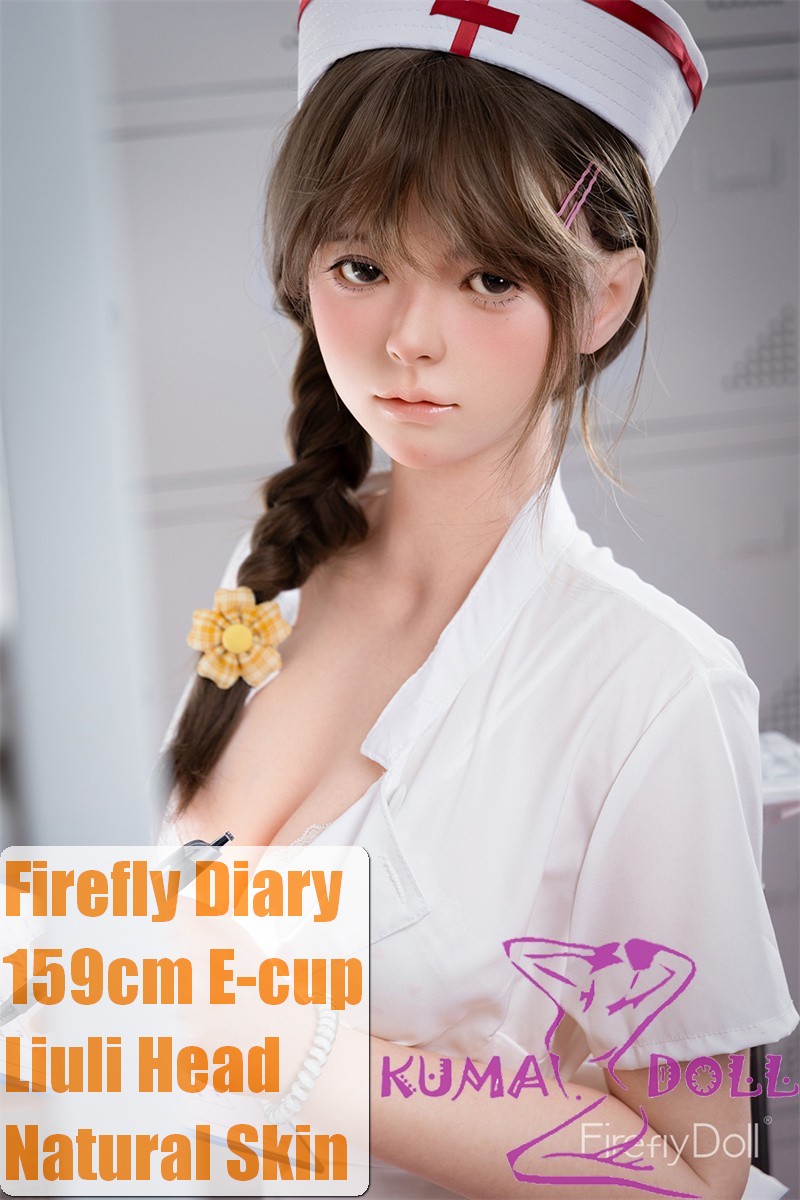 Firefly Diary 159cm E-cup Liuli Head Full Silicone Sex Doll With Body Make-up Nurse Outfit