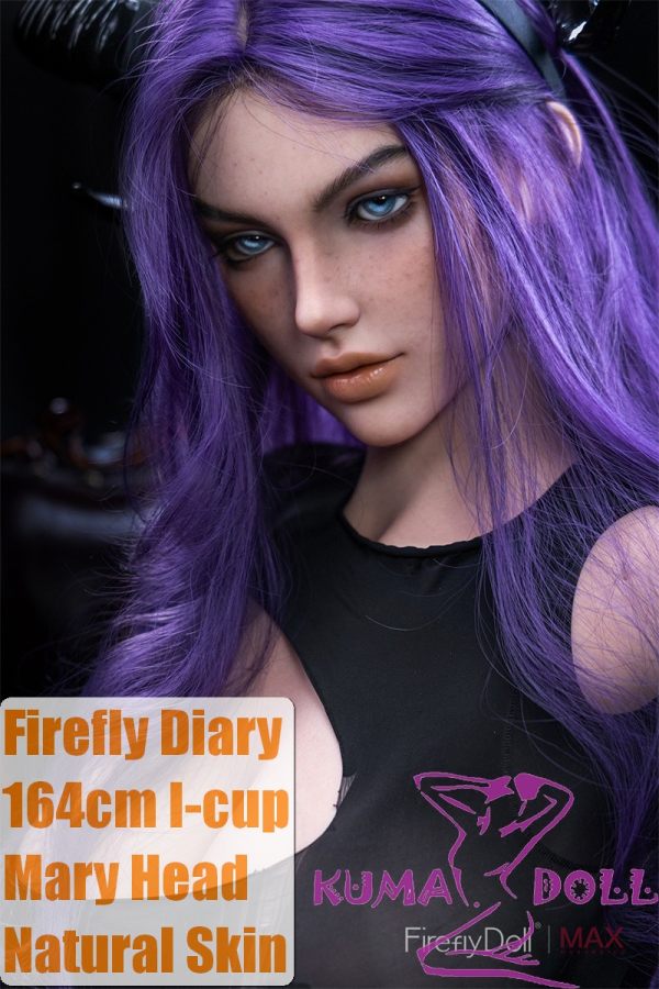 Firefly Diary 164cm I-cup Mary Head Full Silicone Sex Doll With Body Make-up Succubus Outfit