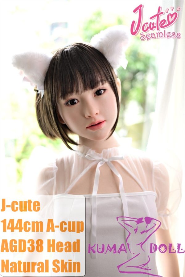 J-cute Doll 144cm A-cup AGD38 Head AIO Full Silicone Love Doll in White Dress