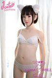 J-cute Doll 144cm A-cup AGD38 Head AIO Full Silicone Love Doll in White Dress