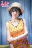 J-cute Doll 153cm B-cup AGE01 Head AIO Full Silicone Love Doll in Yellow Floral Dress