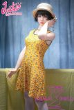 J-cute Doll 153cm B-cup AGE01 Head AIO Full Silicone Love Doll in Yellow Floral Dress