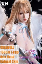 UNEEDOLL 163cm I-cup Aria (胧月) Head Full Silicone Doll Real Skin Texture Angel with Wings Customized Eyes+ Wig