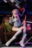 Tsumugi doll seated holographic jacket