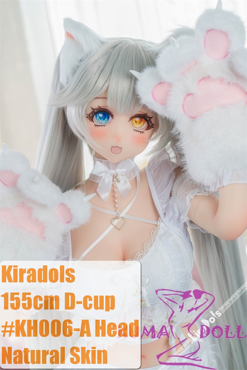 Kiradols 155cm D-cup #KH006-A Snowball Head Full Silicone Doll Anime Doll in Cat Outfit
