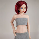 Climax Doll CLM 70cm A-Cup Freya Head Full Silicone Sex Doll in Military Outfit Red Beret