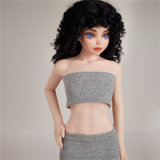 Climax Doll CLM 70cm A-Cup Freya Head Full Silicone Sex Doll in Military Outfit Red Beret