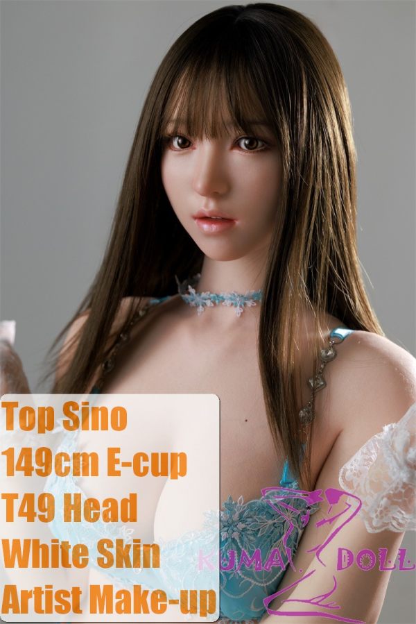 【Artist Makeup 】Top Sino Doll 149cm E-cup T49 Head Artist Makeup Head RRS+ Makeup selectable Standard Body Blue Lingerie