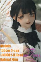 Kiradols 155cm D-cup #KH002-A Himari Head Full Silicone Doll Anime Doll in Black White Long Dress