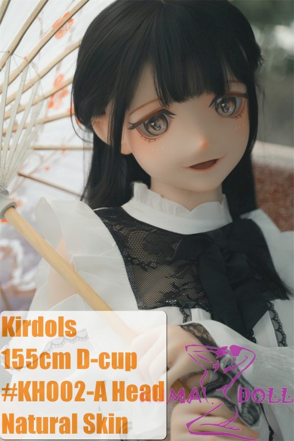 Kiradols 155cm D-cup #KH002-A Himari Head Full Silicone Doll Anime Doll in Black White Long Dress