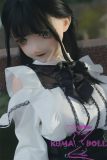 Kiradols 155cm D-cup #KH002-A Himari Head Full Silicone Doll Anime Doll in Black White Long Dress