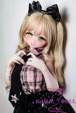Elsa Babe 151cm L Ozaki Mei AHR039 Head Full Silicone Life Size Anime Sex Doll Pink Plaid Top