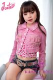 【Arriving at U.S. Warehouse in Nov., only 2 sets】J-cute Doll 128cm A-cup AGB36 Head Sex Doll Full Silicone Material in Pink Outfit