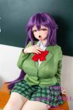 Croissant Doll & Kiradols Collaboration 150cm O-cup Chizuru Shiina Head Anime Sex Doll Full Silicone Doll Green Uniform