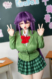 Croissant Doll & Kiradols Collaboration 150cm O-cup Chizuru Shiina Head Anime Sex Doll Full Silicone Doll Green Uniform
