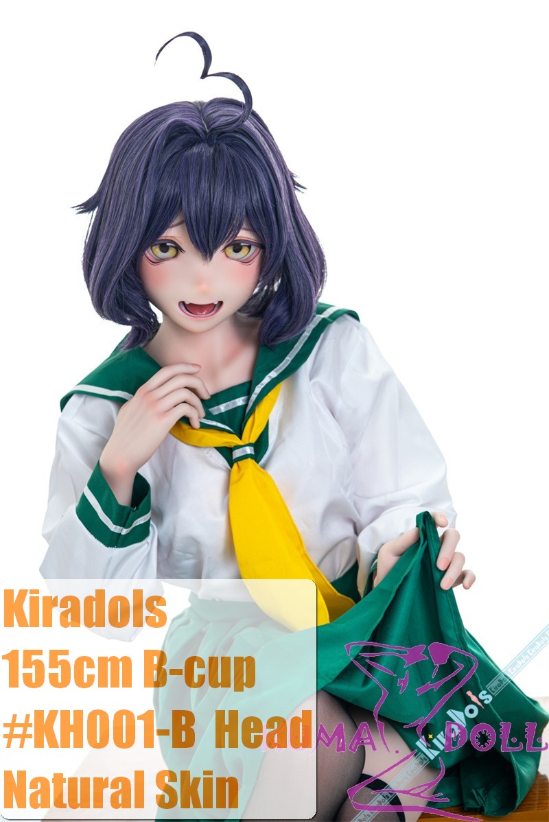 Kiradols 155cm B-cup KH001-B Umegawa Kurako Head Full Silicone Doll Anime Doll in Green Academy Uniform