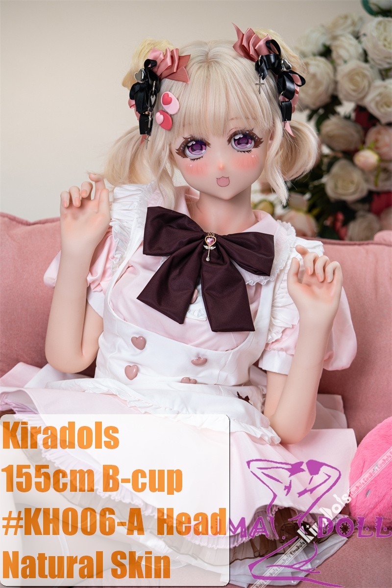 Kiradols 155cm B-cup KH006-A Snowball Head Full Silicone Doll Anime Doll in Pink Lolita Dress