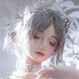 UNEEDOLL 163cm I-cup Aria (胧月) Head Full Silicone Doll Real Skin Texture Angel with Wings Customized Eyes+ Wig
