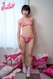 J-cute Doll 144cm A-cup AGD38 Head AIO Full Silicone Love Doll in Floral Bikini