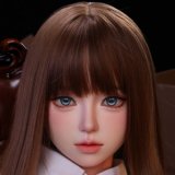 CPDOLL 166cm D-cup C4 Head Full Silicone Doll Real Skin Texture in White Dress