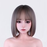 CPDOLL 155cm C-cup C5 Head Full Silicone Doll Real Skin Texture in Black Suit