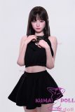 CPDOLL 155cm C-cup C5 Head Full Silicone Doll Real Skin Texture in Black Suit