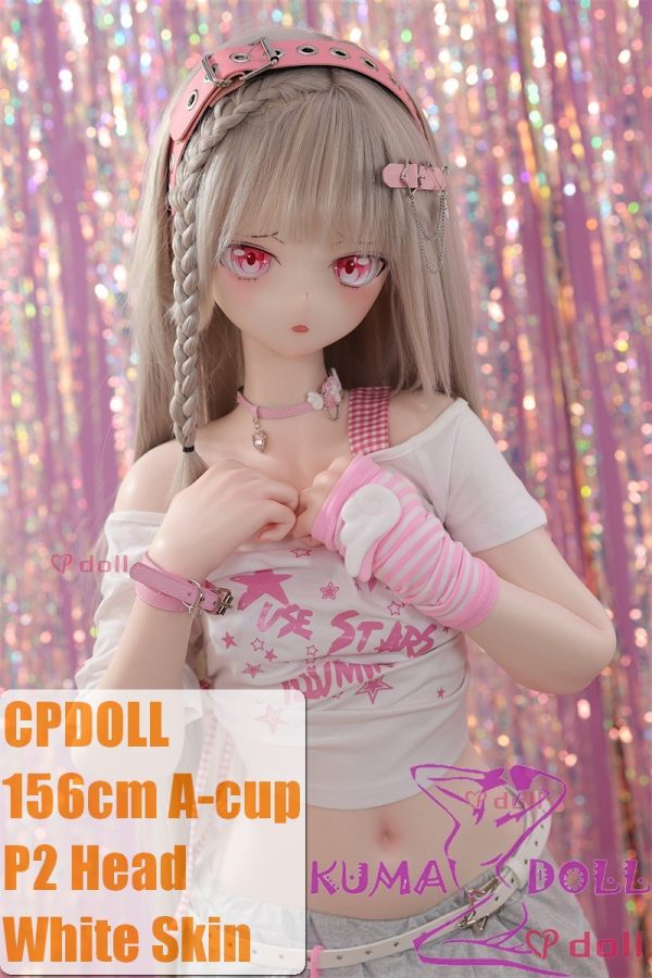CPDOLL 156cm A-cup P2 Head Makeup ② Full Silicone Doll Anime Sex Doll White Top