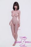 CPDOLL 153cm B-cup C6 Head Full Silicone Doll Real Skin Texture in Black Mini Skirt