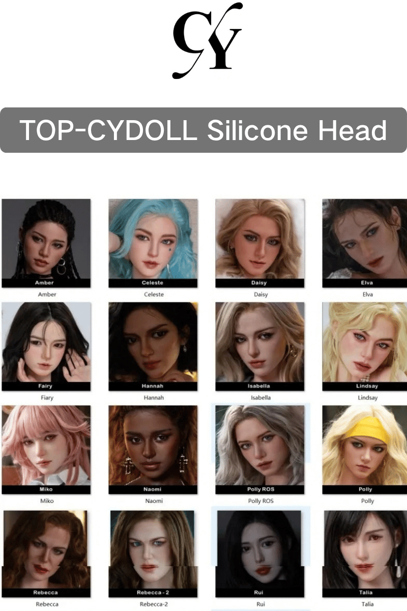 TOP-CYDOLL Silicone Head Suitable for 148–176cm Bodies Sale Page