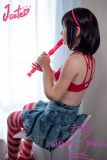 J-cute Doll 133cm AA-cup AGD29 Head Sex Doll Full Silicone Material Flute Pose