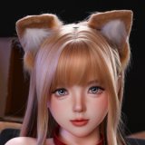 CPDOLL 153cm B-cup C7 Head Full Silicone Doll Real Skin Texture in Silver Dress