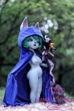 Real Girl 90cm AA-cup Vex Head Full Silicone Doll Seamless Doll Cosplay LOL The Gloomist Vex Maid Outfit