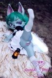 Real Girl 90cm AA-cup Vex Head Full Silicone Doll Seamless Doll Cosplay LOL The Gloomist Vex Maid Outfit