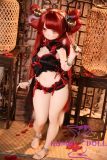 Suoming inspired silicone anime doll standing